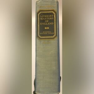 Literary Masters of England: Bushnell, Fulcher, Taylor: Second Printing: 1954